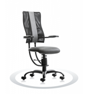 Ergonomische stoel Spinalis Hacker grijs voorkomt langdurig verzuim