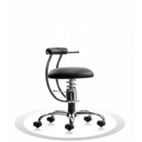 Ergonomische stoel Spinalis Smart Chrome zwart