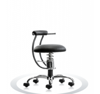 Ergonomische stoel Spinalis Smart Chrome zwart