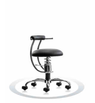 Ergonomische stoel Spinalis Smart Chrome zwart