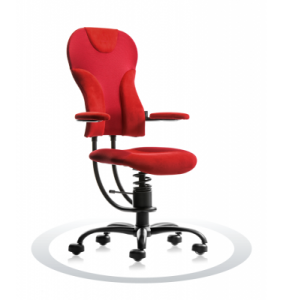 Ergonomische bureaustoel Spinalis Spider rood