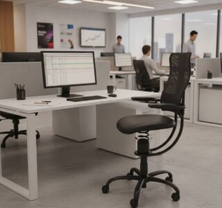 Spinalis Hacker Zwart actieve bureustoel