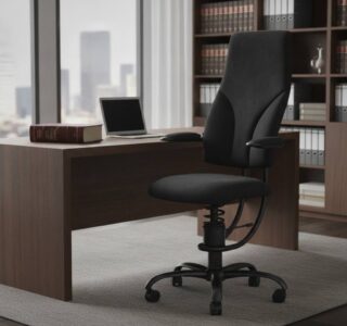 Spinalis Navoigator Zwart actieve bureaustoel